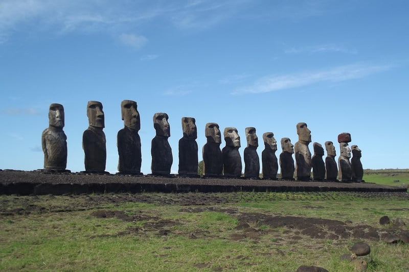 The Moai Statues of Easter Island, Chile